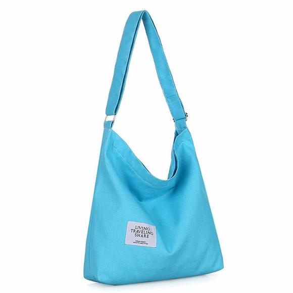 Retro Large Size Canvas Shoulder Bag Hobo Crossbody Handbag Casual B) - Picture 1 of 7